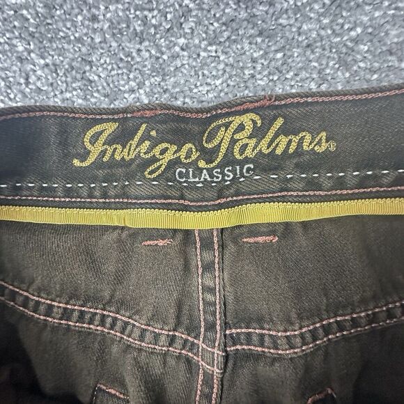Indigo Palms Jeans Men's 34x32 Classic Fit Brown Soft Denim Y2K 00's Straight - Picture 8 of 10